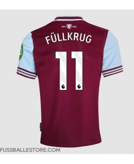 Günstige West Ham United Niclas Fullkrug #11 Heimtrikot 2024-25 Kurzarm